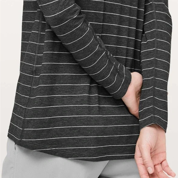 Gray Striped Women's Top - Picture 2 of 7